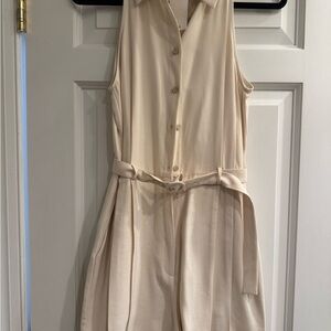 Mango Cream Sleeveless Jumpsuit